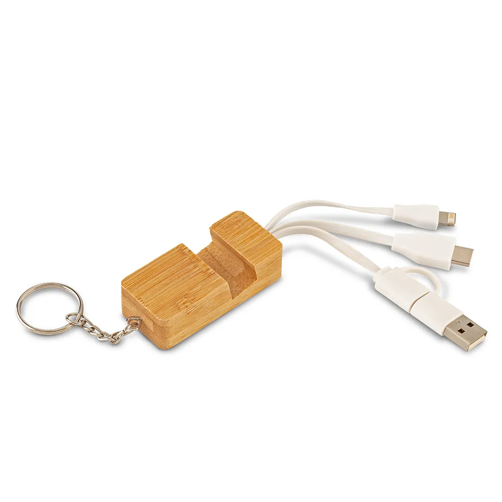 Cable Multicargador 3-1 Bamboo