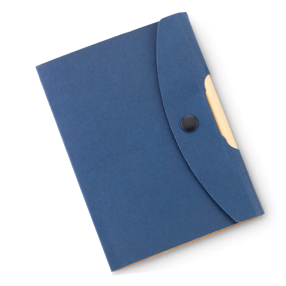 Libreta con Bolígrafo Button Reciclable