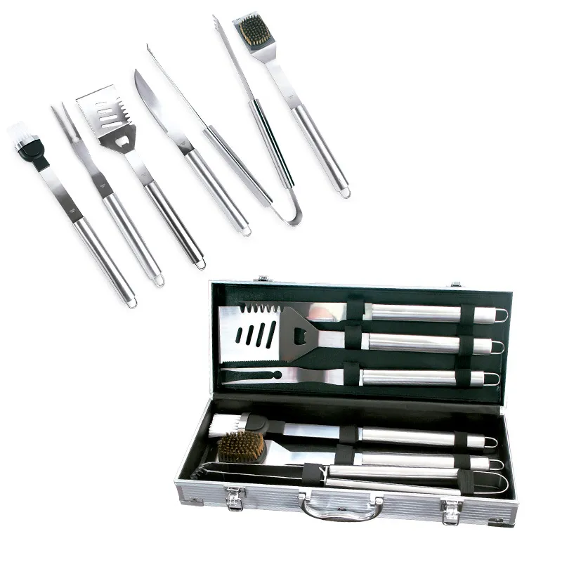 Set de Bbq en Aluminio 6 Piezas