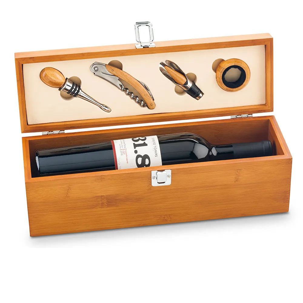 Set de Vino en Bambú II