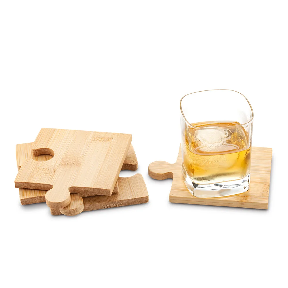 Set Portavasos Bamboo Puzzle