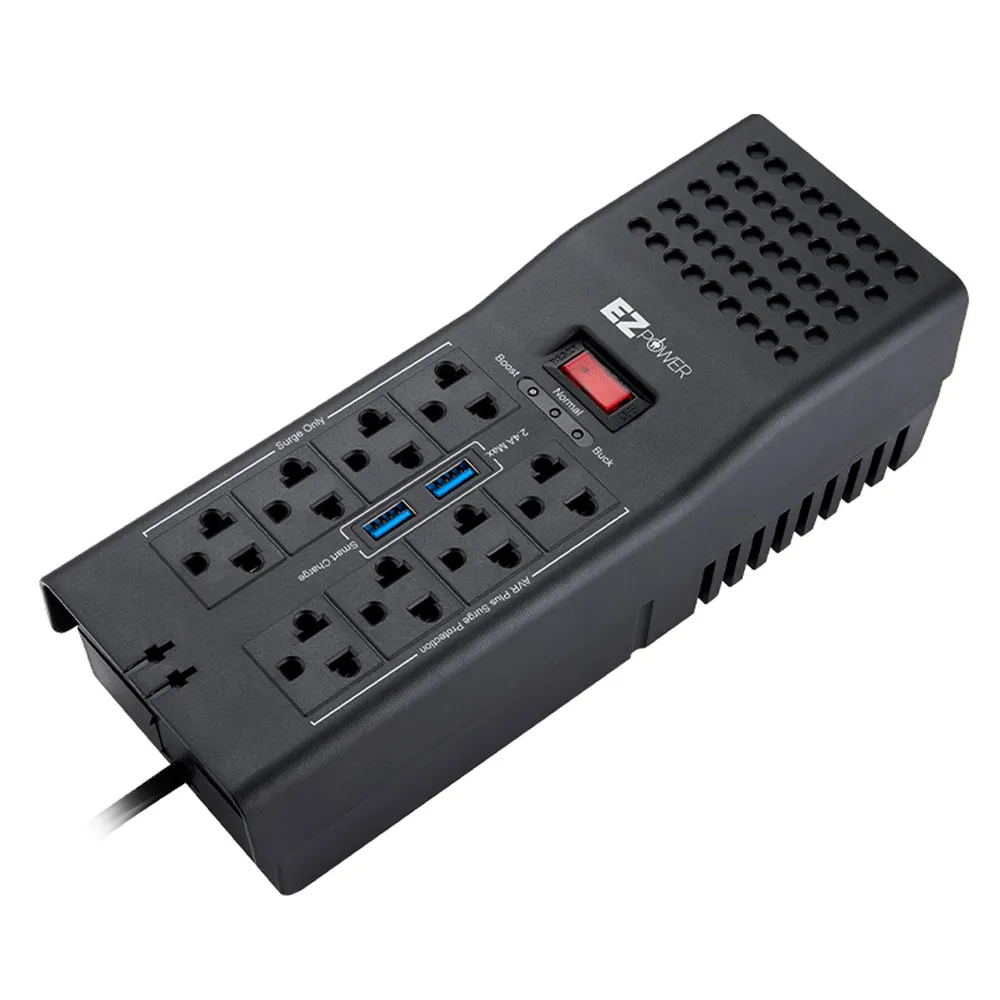 EZ Power Regulador de voltaje EZVR-1200USB 1200VA