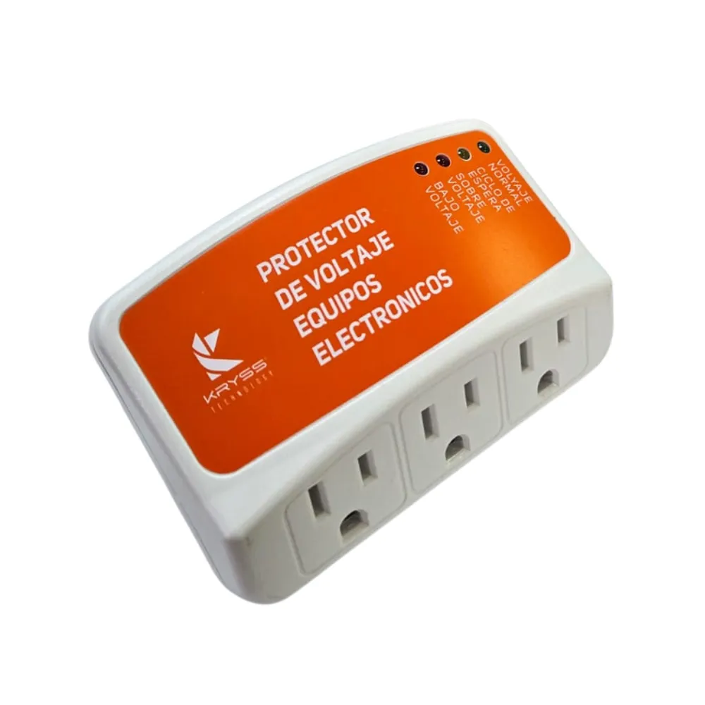 Kryss Protector de voltaje KE-V008 3 tomas