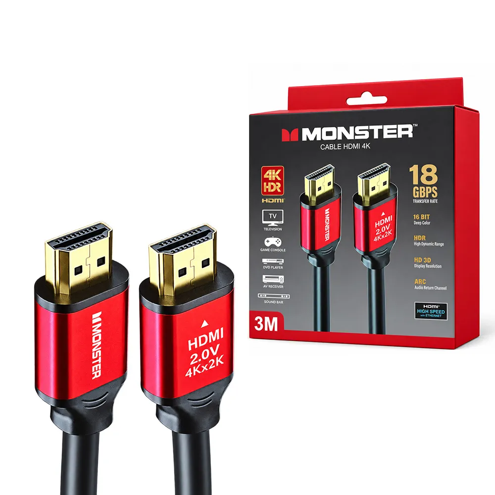 Monster Cable HDMI 2.0 4K 60 Hz 3 m